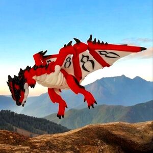3D Printed Rathalos – The King of the Skies. Print Time: 31 Hours